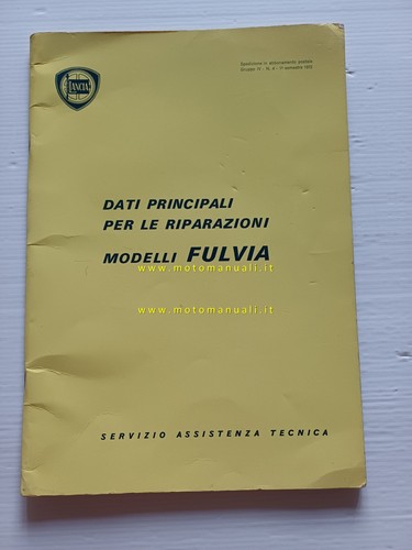 Lancia modelli fulvia 1972 - lancia,