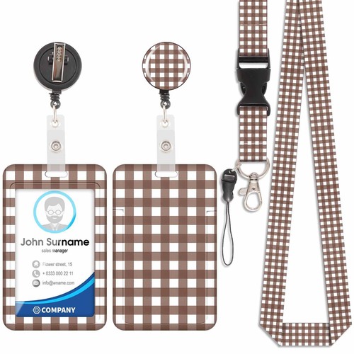 Porta badge con cordino - con,