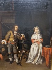 Dipinto Olio Su Tela Il