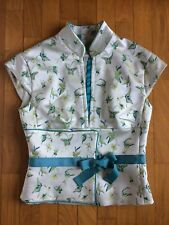 Top- casacca -kimono formale KAREN MILLEN - Stupendo tessuto raso di seta tg. 40