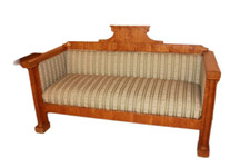 Divano Nord Europa stile Biedermeier del 1800 in legno di betulla