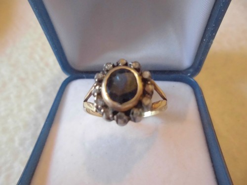 Anello antico oro con - anello,