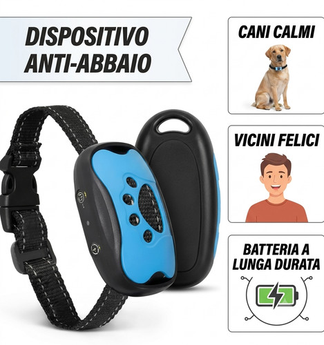 Collare antiabbaio cani - collare,
