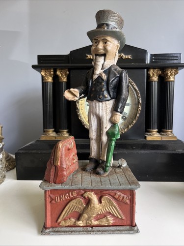 Uncle sam money bank - money, cast