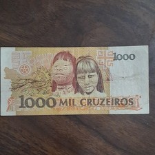 Rare Vintage 1991 Brazil 1000