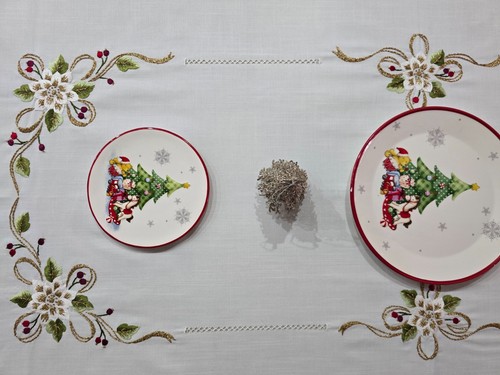 Elegante tovaglia natalizia - tovaglia,