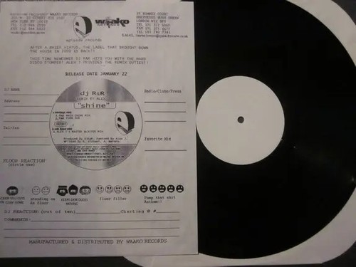 Shine single 12 vinile - dj, r&r