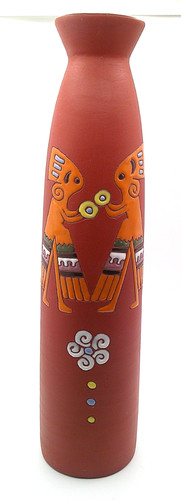 Vaso bottiglia terracotta - bottiglia,