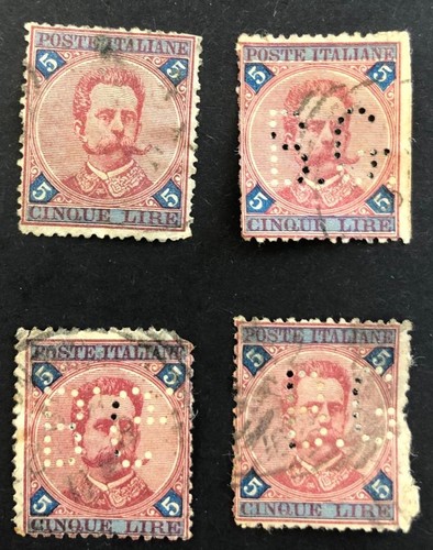 Italie 1891 lot x 5 - lot, 4
