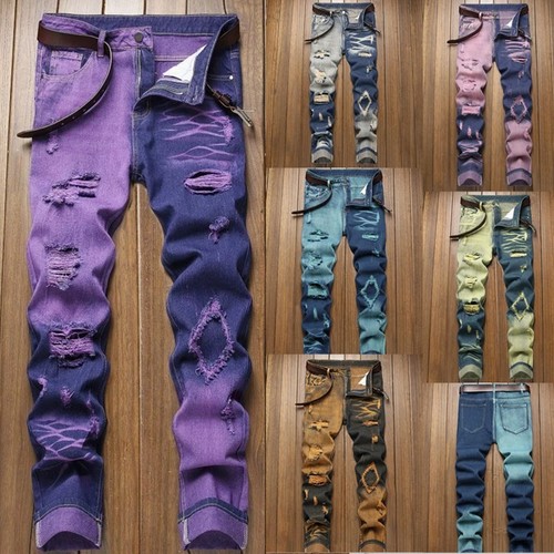 Jeans uomo denim gamba dritta
