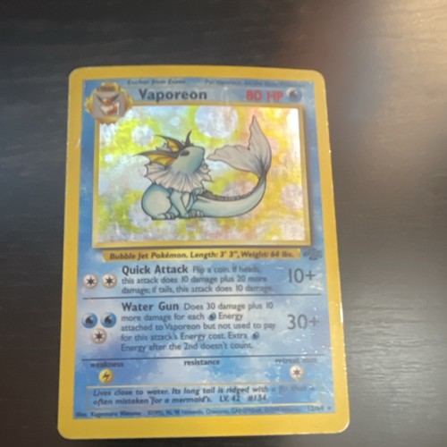 Pokémon vaporeon holo - pokémon,