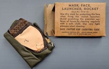US Army occhiali maschera facciale parafiamma bazooka raro accessorio 2 gm WW2