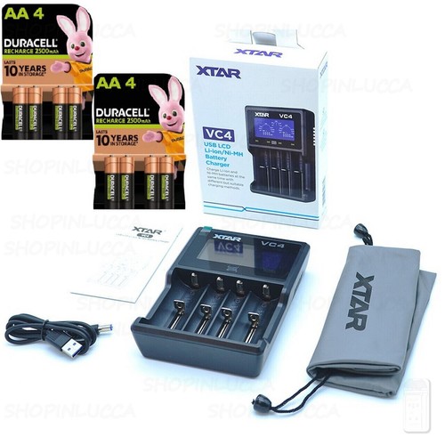 Caricabatterie xtar vc4 usb - xtar,