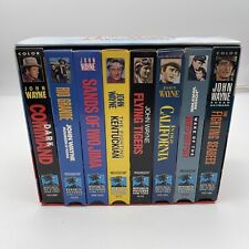 The John Wayne Larger Than Life VHS Collection  -  8 Full Length Movies