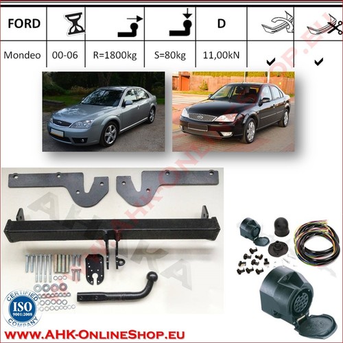 Gancio traino fisso pour - , ford