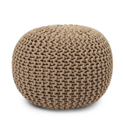 Round pouf ottoman hand - pouf,
