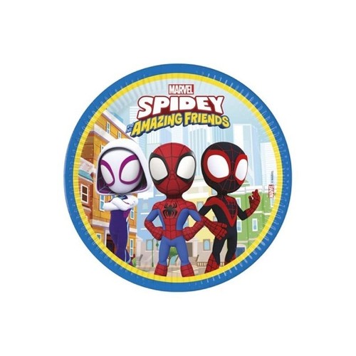 Piatti carta spidey 5 cm - 8,