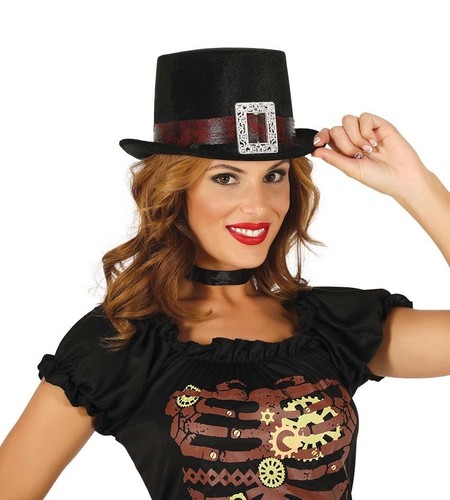 Cappello cilindro steampunk - a,