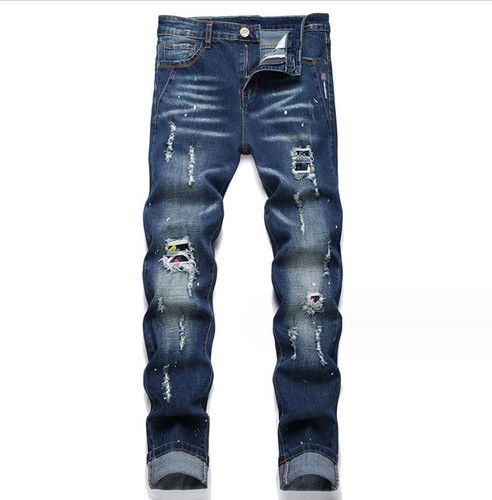 Jeans uomo blu scuro - , denim