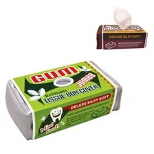 Dispenser per fazzoletti a forma di pacchetto di GOMME morbido