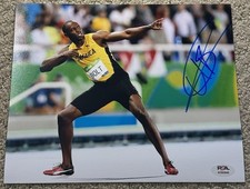 Usain Bolt firmato autografo