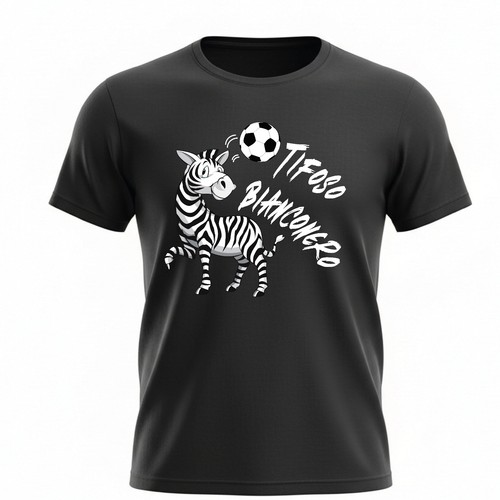Maglietta nera tifoso - nera, "tifoso