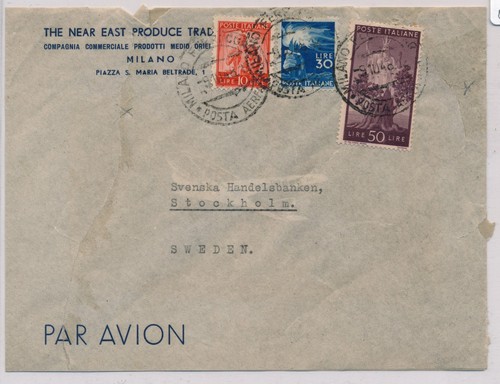 Italia repubblica 1948 busta - italia,