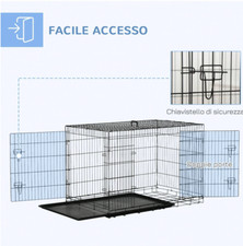 Gabbia Pieghevole per Cani e