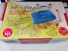 ATLANTIS MODEM MISTRAL Terminal Adator ISDN 128K COME NUOVO CON SCATOLO CD E USB