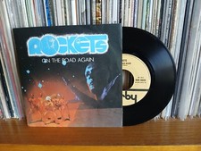 Rockets - On the road again.  Vinile 45 giri; 7" Originale Derby Italia  (1978)
