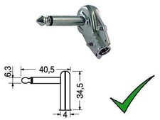 Spina JACK 6,3mm MONO 90°
