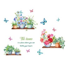 Adesivo murale fiori piante in