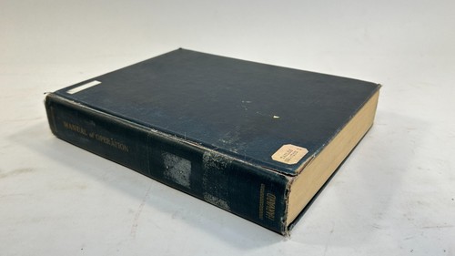 Manual operation for - manual, the