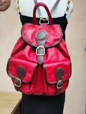 Vintage Red Genuine Leather