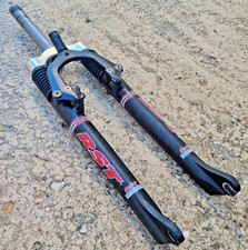 RST 281 Forcelle Sospensione Bici 1 1/8" Ruota 26" Nero Retro Bici Bicicletta Mtb