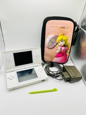 Nintendo DS Lite Bianco con Custodia di Peach + Caricatore Originale e Pennino