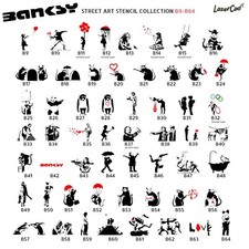 Stencil BANKSY (B9-B64) in DIN
