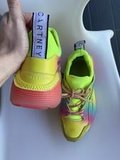 STELLA McCARTNEY SCARPE DONNA ECLYPSE  PLATFORM LACE-UP SNEAKERS Fluo Multicolor