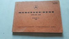 Mercedes Benz 230 - 250 1968 catalogo ricambi auto originale owners manual