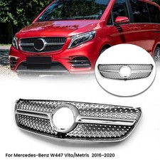 Per Mercedes Vito Taxi W447 111 CDI Griglia Anteriore Radiatore Nero Diamante 2016-20