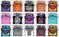 Copertura Duvet Mandala Indiana Coperta Letto Queen Set Copripiumino