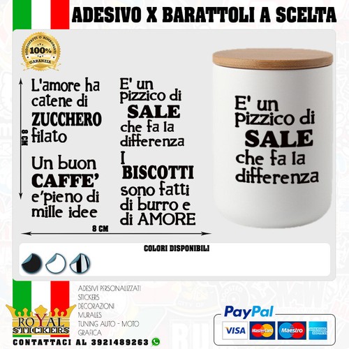 Adesivo x barattoli - 1,