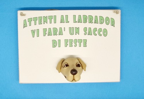 Targa animali legno e - animali,