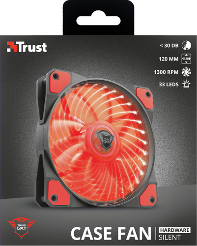 Ventola trust led rosso - rosso, red