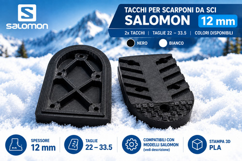 Tacchi salomon sci - sci, 12mm
