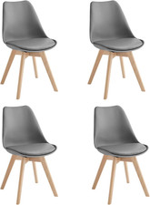 , Set 4 Sedie Imbottite in