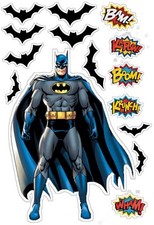 Cialda BATMAN FUMETTO Sagome da Ritaglio Decorazione Torta Ostia o Zucchero