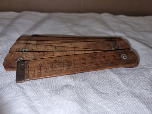 Antico metro legno - in,