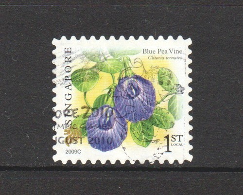 Singapore 2009 fiore blue pea - 2009,