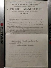 AUTOGRAFO DOPPIO TOMASO DI